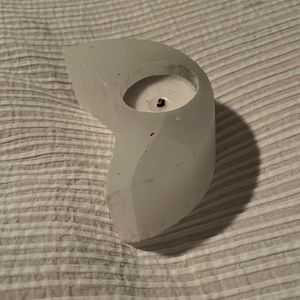 Selenite candle holder, comes with tea candle